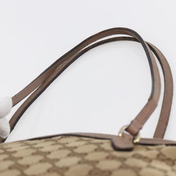 GUCCI GG Canvas Shoulder Bag Beige Gold - Picture 8 of 13